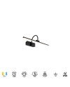 PARACURU * APLIQUE LED 8W 3000K NEGRO
